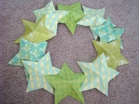 Gluesticks Cereal Box Star Wreath